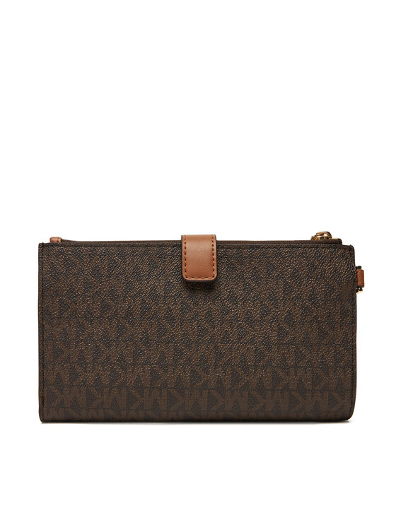 MICHAEL Michael Kors MICHAEL Michael Kors Голям дамски портфейл Jet Set 32F1GJ6W4B Кафяв