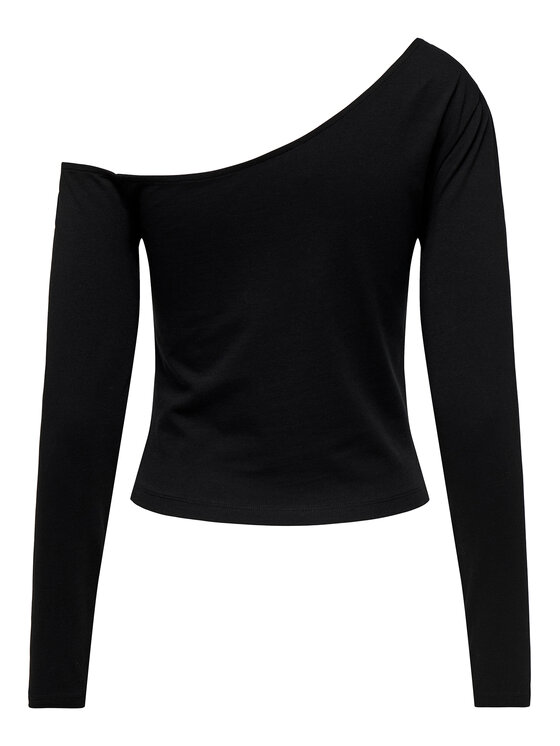 ONLY ONLY Blúzka Live Love 15344398 Čierna Slim Fit