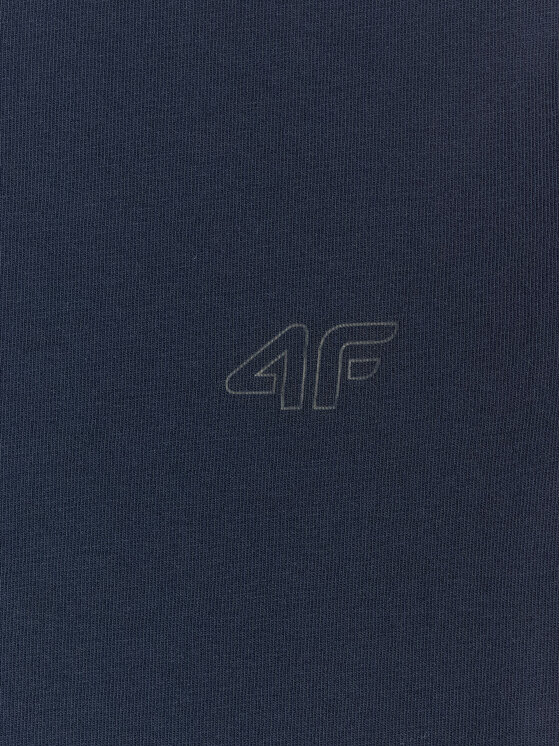 4F 4F T-Shirt BASIC+ Granatowy Regular Fit