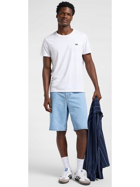 Lee Lee Szorty jeansowe Asher Short Niebieski Basic Fit