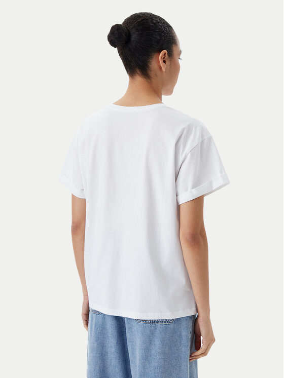 Liu Jo Beachwear Liu Jo Beachwear T-Shirt q-roa-35173 Weiß Regular Fit