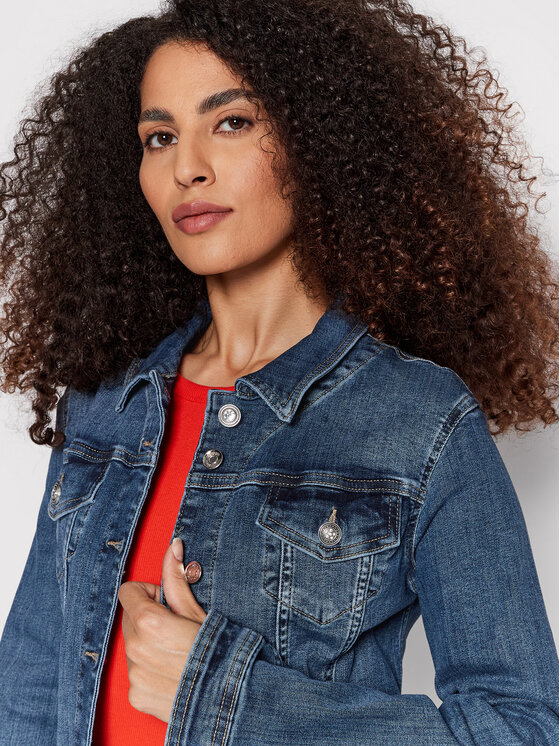 Giacca di jeans UA2144 D4391 Blu scuro Regular Fit...