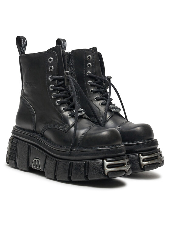 NEW ROCK NEW ROCK Bakancs M-NEWMILI083-S37 Fekete