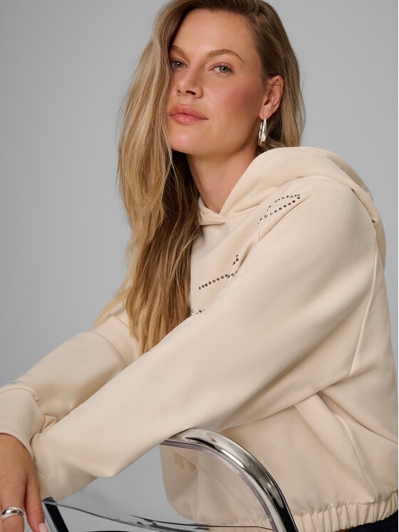 4F 4F Bluza COSY Kremowy Regular Fit