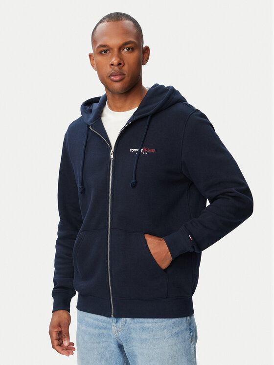 Tommy Jeans Hanorac DM0DM23404 Bleumarin Regular Fit