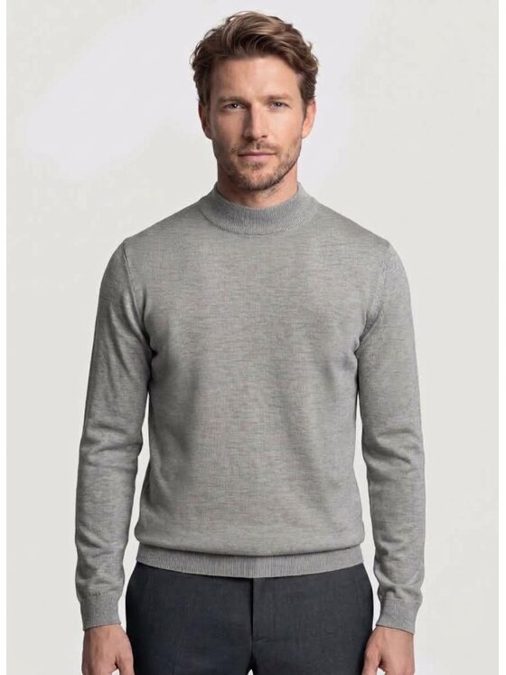 Pako Lorente Pako Lorente Sweter P26WN-2X-015 Szary Classic Fit