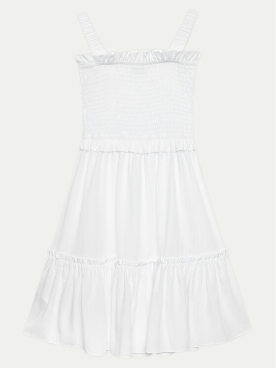 Guess Guess Kasdieninė suknelė J4GK27 WG5S2 Balta Flare Fit