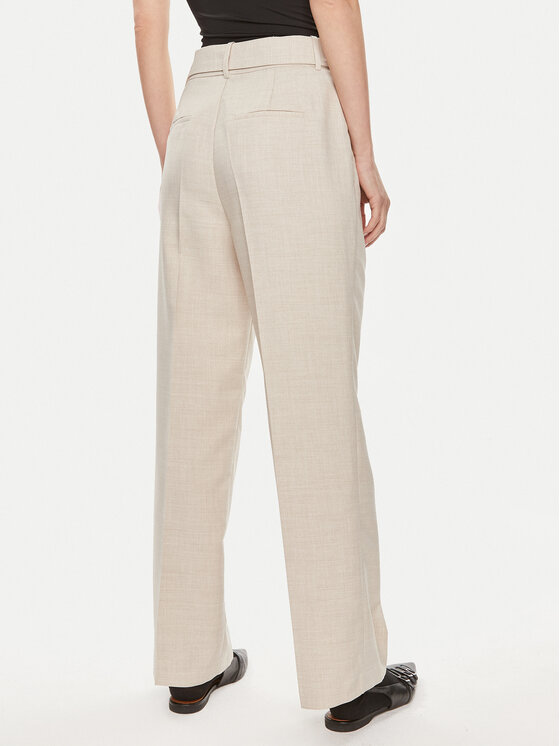 Vero Moda Vero Moda Spodnie materiałowe Nancy 10304626 Beżowy Straight Fit