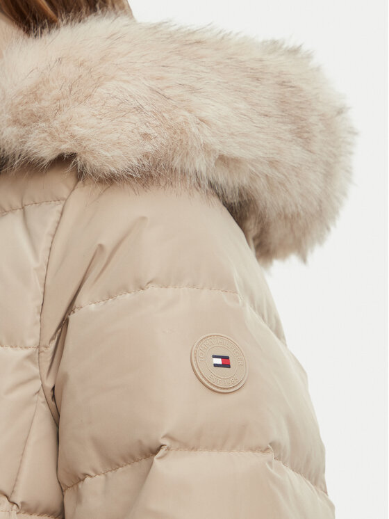 Tommy Hilfiger Tommy Hilfiger Μπουφάν χειμωνιάτικο Heritage Tyra WW0WW51563 Μπεζ Regular Fit
