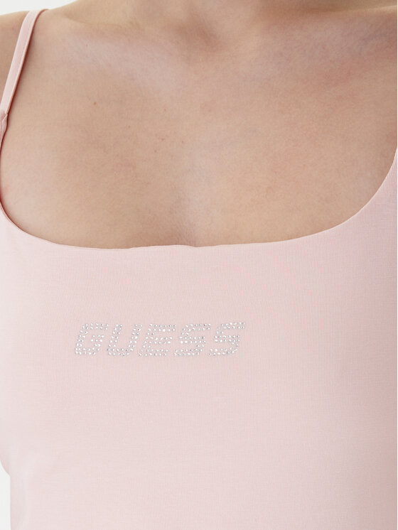 Guess Guess Top V5GP22 J1314 Narančasta Slim Fit