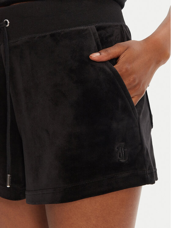 Juicy Couture Juicy Couture Szorty sportowe Eve JCBHS224801 Czarny Regular Fit