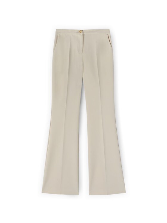 Motivi Motivi Pantaloni di tessuto P045Q104419N002 Bianco Flare Fit