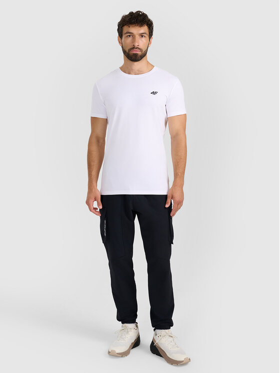4F 4F T-Shirt NOS Biały Slim Fit
