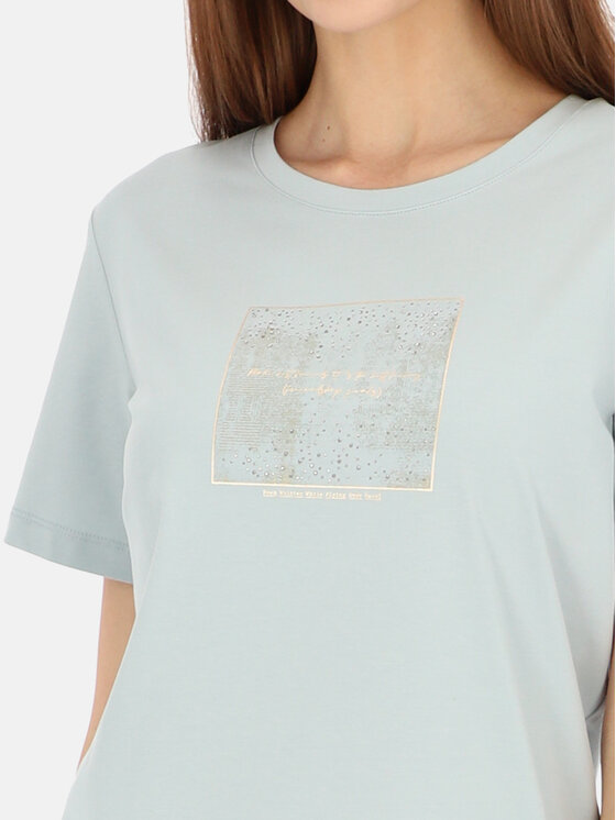 L’AF L’AF T-Shirt Nika Zielony jasny Regular Fit