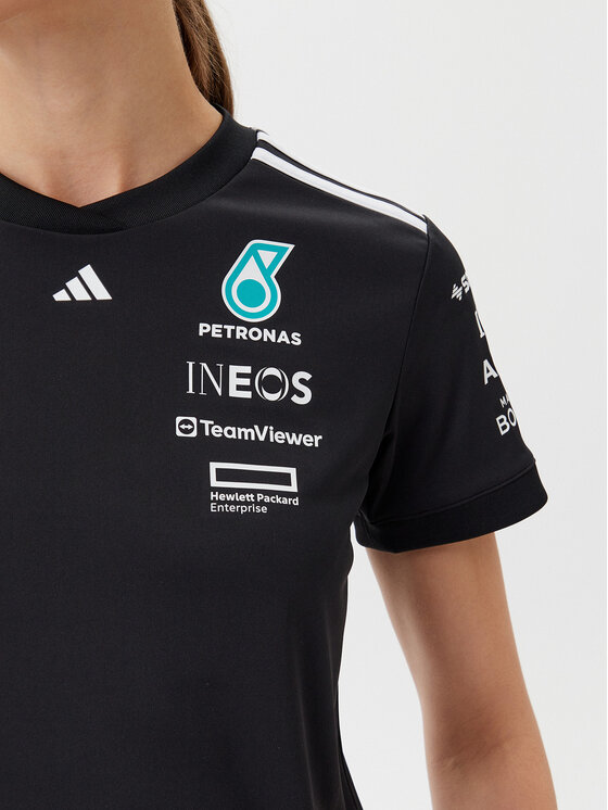 adidas adidas Marškinėliai Mercedes - AMG Petronas Formula One Team Driver JW5362 Juoda Regular Fit