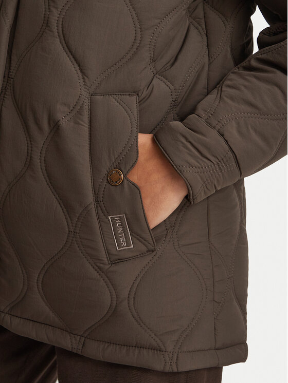 Hunter Hunter Kurtka przejściowa HARW0027262 Brązowy ciemny Regular Fit