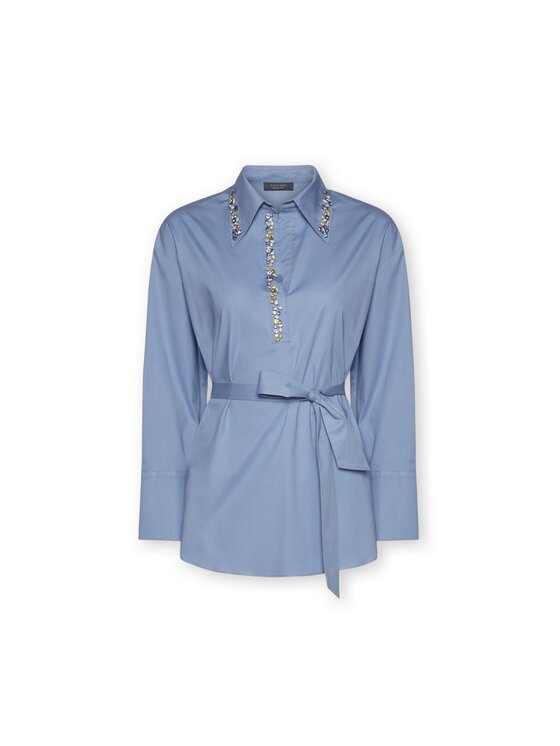 Elena Mirò Elena Mirò Blusa 2040Z000020N0F4 Turchese Regular Fit