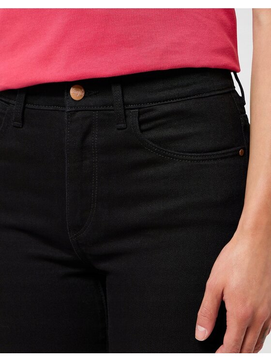 Wrangler Wrangler Jeansy High Skinny 630 Czarny Skinny Fit