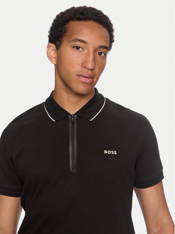 BOSS Boss Polo Philix 50519760 Crna Regular Fit