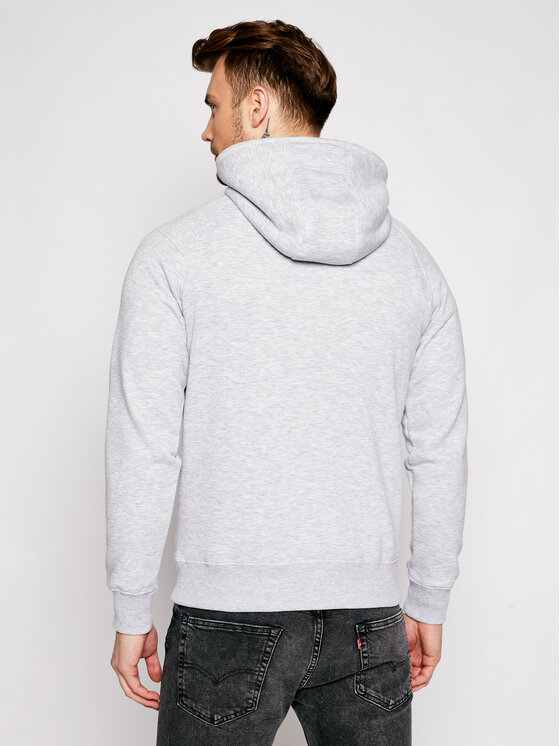 Felpa Ponn 12187221 Grigio Regular Fit