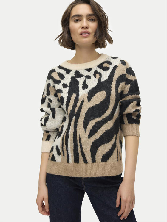 Vero Moda Vero Moda Džemper Kai 10310645 Bež Regular Fit