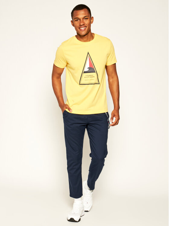 Tommy Hilfiger T shirt Cool Triangle Tee MW0MW13355 Jaune Regular