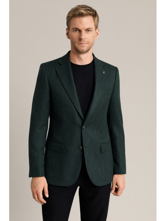 Lancerto Lancerto Marynarka Crotone MA073226000004 Zielony Regular Fit