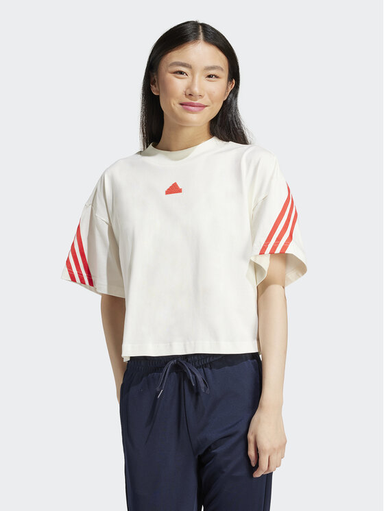 adidas Тишърт Future Icons 3-Stripes IS3607 Бял Loose Fit | Modivo.bg