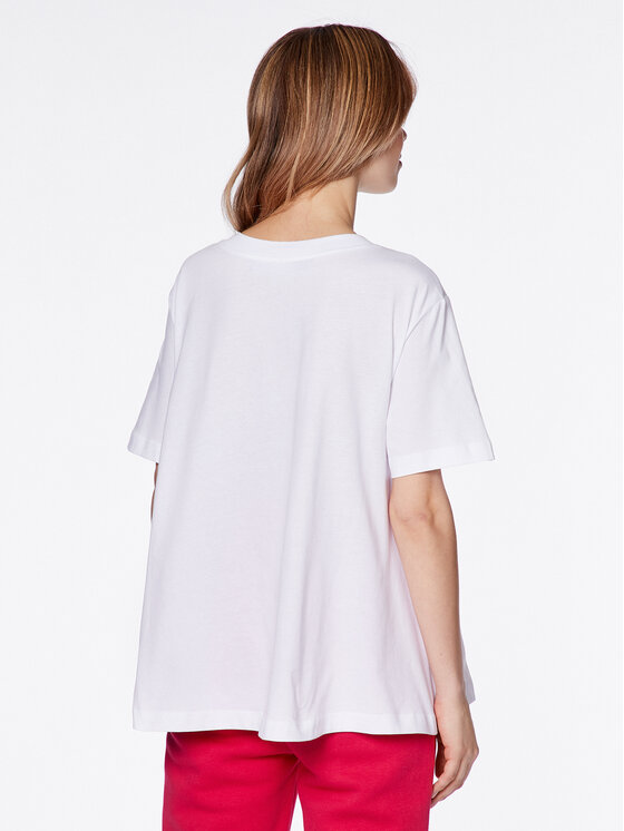 LOVE MOSCHINO LOVE MOSCHINO T-Shirt W4H8301M 3876 Bílá Relaxed Fit