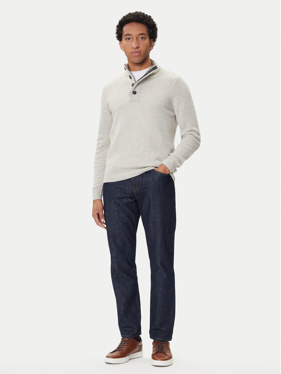 Barbour Barbour Džemper Patch Half Zip MKN0585BE14 Bež Regular Fit