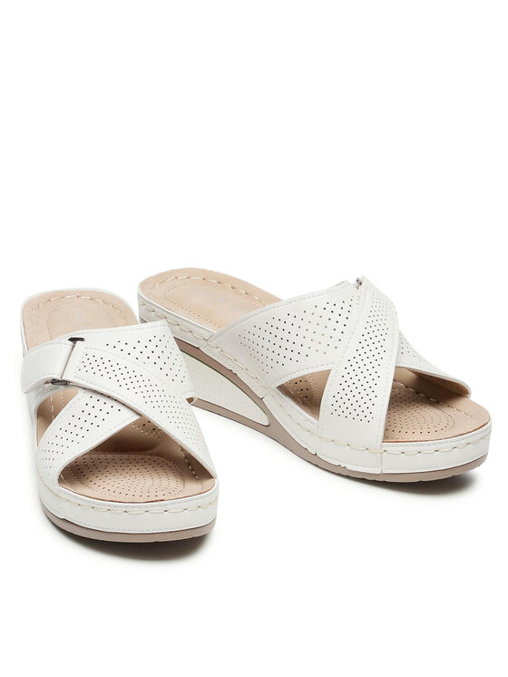 Clara Barson Clara Barson Pantoletten WS210703-01 Beige