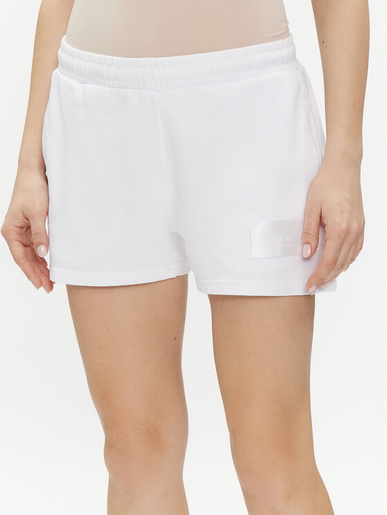 REPLAY Replay Pantaloni scurți sport W8047B.000.23650P Alb Regular Fit