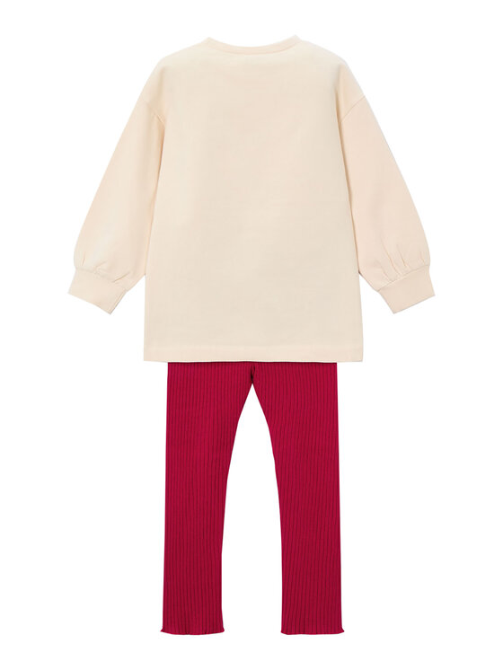 Mayoral Mayoral Completo felpa e leggings 4722 Rosso Regular Fit
