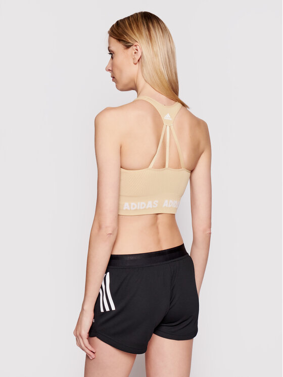 adidas adidas Sportovní podprsenka T Aeroknit GV5122 Žlutá