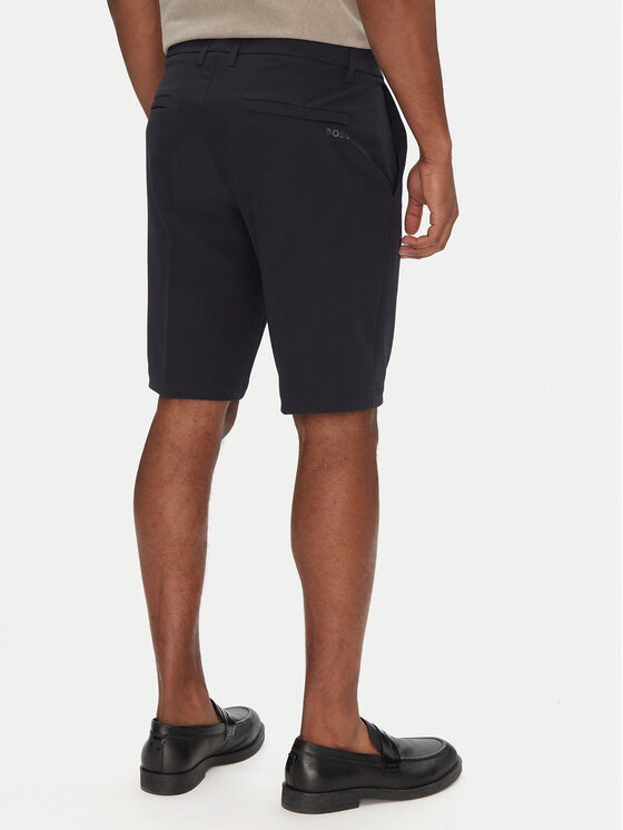 BOSS BOSS Šortky z materiálu S_Commuter_10.5 Inch 50540337 Tmavomodrá Slim Fit