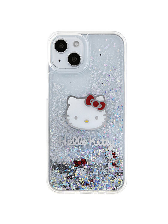 Hello Kitty Hello Kitty Etui na telefon iPhone 15 Srebrny