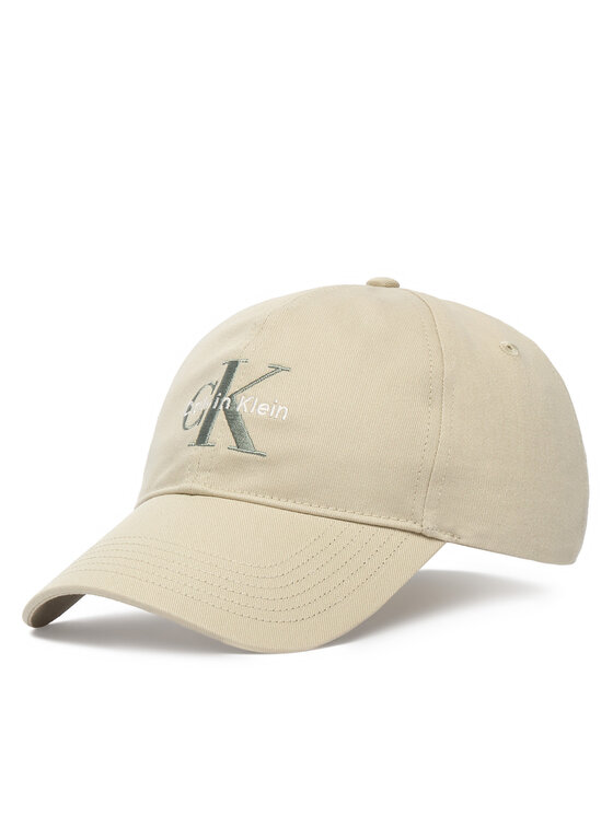 Calvin Klein Calvin Klein Καπέλο Jockey Monologo Embroidery Baseball Cap LV04G5004G Μπεζ