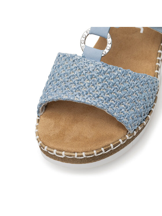 Rieker Rieker Pantoletten V1243-10 Himmelblau