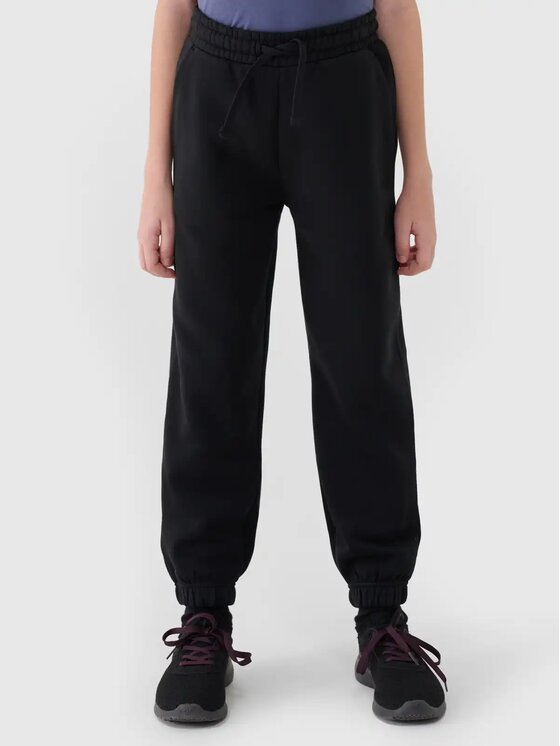 4F 4F Pantaloni da tuta 4FJWMM00TTROM1510-20S Nero Regular Fit