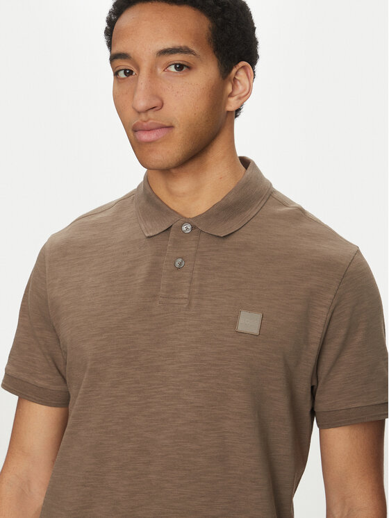 BOSS BOSS Polo 50536728 Beżowy Regular Fit