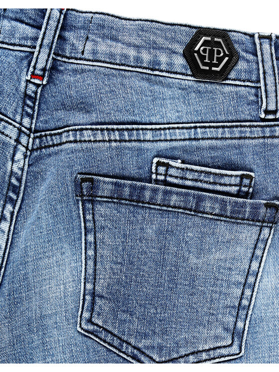 PHILIPP PLEIN PHILIPP PLEIN Jeansy 26699 Błękitny Straight Fit