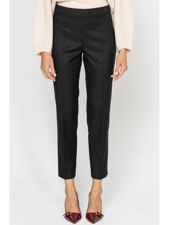Deni Cler Milano Deni Cler Milano Spodnie materiałowe W-DC-5274-D5-G2-90-1 Czarny Slim Fit