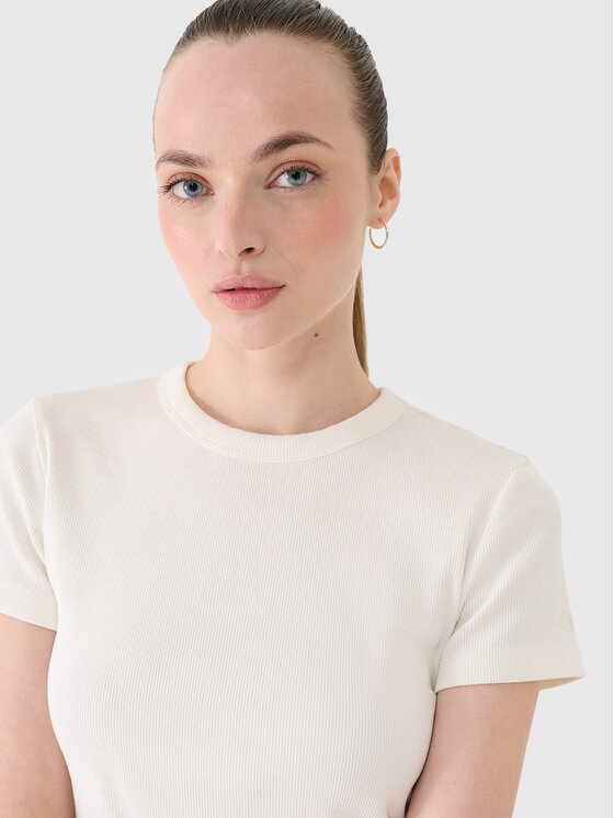 4F 4F T-Shirt SS MIDSHOP TEXTILE Biały Slim Fit