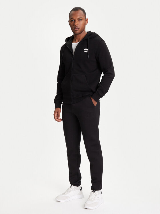 KARL LAGERFELD KARL LAGERFELD Долнище анцуг 705041 553907 Черен Regular Fit