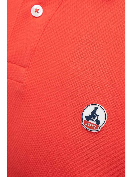 Jott Jott Polo SS24MPOL10-318_L Czerwony Regular Fit
