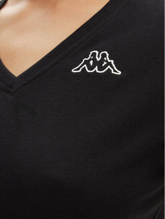 Kappa Kappa Marškinėliai Logo Cabou 303H0P0 Juoda Regular Fit
