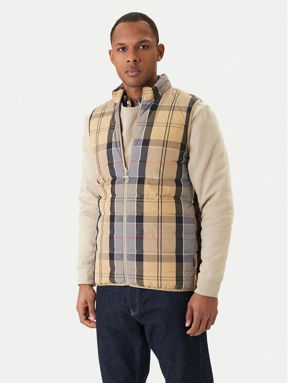 Barbour Vestă MGI0314TN32 Bej Regular Fit