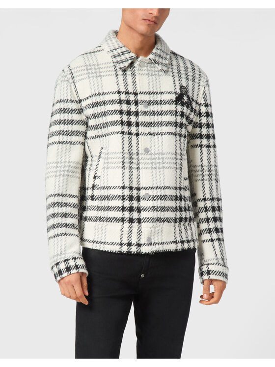 PHILIPP PLEIN PHILIPP PLEIN Kurtka puchowa 21083 Biały Regular Fit