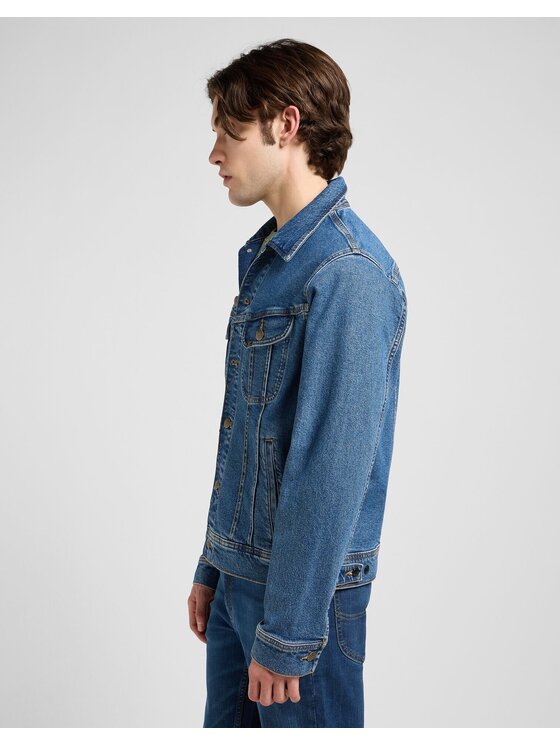 Lee Lee Kurtka jeansowa RIDER JACKET Niebieski Regular Fit