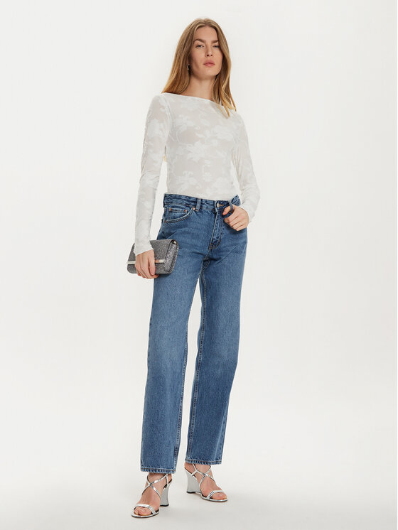 Gina Tricot Gina Tricot Блузка 89120 Білий Slim Fit